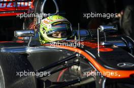 Sergio Perez (MEX) McLaren MP4-28. 06.02.2013. Formula One Testing, Day Two, Jerez, Spain.