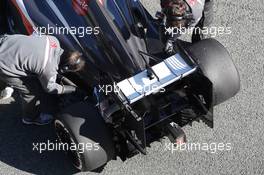 Sauber C32 rear wing. 06.02.2013. Formula One Testing, Day Two, Jerez, Spain.