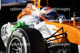 Paul di Resta (GBR) Sahara Force India VJM06. 06.02.2013. Formula One Testing, Day Two, Jerez, Spain.