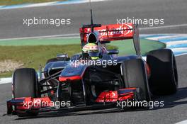 Sergio Perez (MEX) McLaren MP4-28. 06.02.2013. Formula One Testing, Day Two, Jerez, Spain.