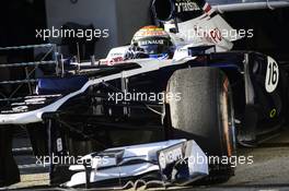 Pastor Maldonado (VEN) Williams FW34. 06.02.2013. Formula One Testing, Day Two, Jerez, Spain.