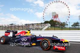 Sebastian Vettel (GER) Red Bull Racing RB9. 11.10.2013. Formula 1 World Championship, Rd 15, Japanese Grand Prix, Suzuka, Japan, Practice Day.