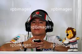 Kimiya Sato (JPN) Sauiber Reserve Driver. 11.10.2013. Formula 1 World Championship, Rd 15, Japanese Grand Prix, Suzuka, Japan, Practice Day.