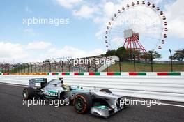 Lewis Hamilton (GBR) Mercedes AMG F1 W04. 11.10.2013. Formula 1 World Championship, Rd 15, Japanese Grand Prix, Suzuka, Japan, Practice Day.