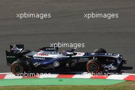Pastor Maldonado (VEN) Williams FW35. 11.10.2013. Formula 1 World Championship, Rd 15, Japanese Grand Prix, Suzuka, Japan, Practice Day.