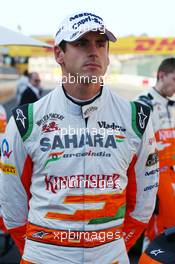 Adrian Sutil (GER) Sahara Force India F1 on the grid. 13.10.2013. Formula 1 World Championship, Rd 15, Japanese Grand Prix, Suzuka, Japan, Race Day.