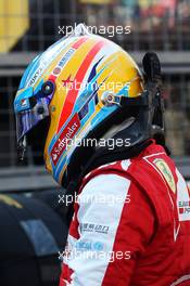 Fernando Alonso (ESP) Ferrari on the grid. 13.10.2013. Formula 1 World Championship, Rd 15, Japanese Grand Prix, Suzuka, Japan, Race Day.