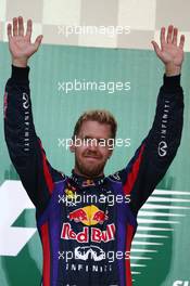 1st place Sebastian Vettel (GER) Red Bull Racing. 13.10.2013. Formula 1 World Championship, Rd 15, Japanese Grand Prix, Suzuka, Japan, Race Day.