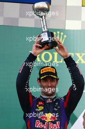 2nd place Mark Webber (AUS) Red Bull Racing. 13.10.2013. Formula 1 World Championship, Rd 15, Japanese Grand Prix, Suzuka, Japan, Race Day.