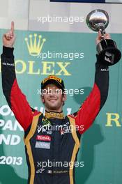 3rd place Romain Grosjean (FRA) Lotus F1 Team. 13.10.2013. Formula 1 World Championship, Rd 15, Japanese Grand Prix, Suzuka, Japan, Race Day.