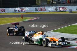 Adrian Sutil (GER) Sahara Force India VJM06. 13.10.2013. Formula 1 World Championship, Rd 15, Japanese Grand Prix, Suzuka, Japan, Race Day.