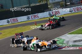 Adrian Sutil (GER) Sahara Force India VJM06. 13.10.2013. Formula 1 World Championship, Rd 15, Japanese Grand Prix, Suzuka, Japan, Race Day.