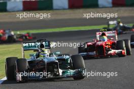 Nico Rosberg (GER) Mercedes AMG F1 W04. 13.10.2013. Formula 1 World Championship, Rd 15, Japanese Grand Prix, Suzuka, Japan, Race Day.