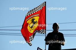 Ferrari fan and flag. 13.10.2013. Formula 1 World Championship, Rd 15, Japanese Grand Prix, Suzuka, Japan, Race Day.