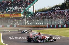 Paul di Resta (GBR) Sahara Force India VJM06. 13.10.2013. Formula 1 World Championship, Rd 15, Japanese Grand Prix, Suzuka, Japan, Race Day.