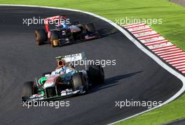 Adrian Sutil (GER), Sahara Force India F1 Team   13.10.2013. Formula 1 World Championship, Rd 15, Japanese Grand Prix, Suzuka, Japan, Race Day.