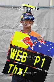 A Mark Webber (AUS) Red Bull Racing fan. 12.10.2013. Formula 1 World Championship, Rd 15, Japanese Grand Prix, Suzuka, Japan, Qualifying Day.