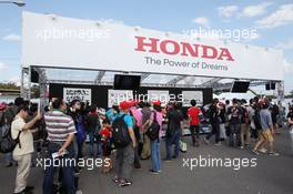 Honda stand. 12.10.2013. Formula 1 World Championship, Rd 15, Japanese Grand Prix, Suzuka, Japan, Qualifying Day.