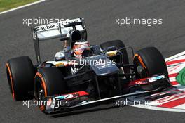 Nico Hulkenberg (GER) Sauber C32. 12.10.2013. Formula 1 World Championship, Rd 15, Japanese Grand Prix, Suzuka, Japan, Qualifying Day.