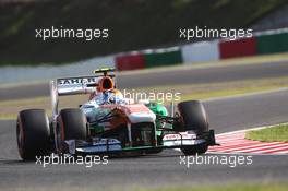 Adrian Sutil (GER) Sahara Force India VJM06. 12.10.2013. Formula 1 World Championship, Rd 15, Japanese Grand Prix, Suzuka, Japan, Qualifying Day.
