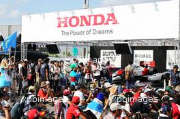 Honda stand. 12.10.2013. Formula 1 World Championship, Rd 15, Japanese Grand Prix, Suzuka, Japan, Qualifying Day.