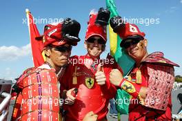 Ferrari fans. 12.10.2013. Formula 1 World Championship, Rd 15, Japanese Grand Prix, Suzuka, Japan, Qualifying Day.