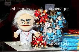 Bernie Ecclestone (GBR) CEO Formula One Group (FOM) glove puppet on a merchandise stand. 12.10.2013. Formula 1 World Championship, Rd 15, Japanese Grand Prix, Suzuka, Japan, Qualifying Day.