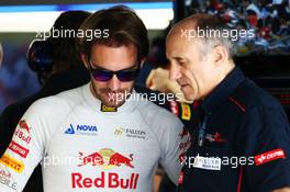 (L to R): Jean-Eric Vergne (FRA) Scuderia Toro Rosso with Franz Tost (AUT) Scuderia Toro Rosso Team Principal. 12.10.2013. Formula 1 World Championship, Rd 15, Japanese Grand Prix, Suzuka, Japan, Qualifying Day.
