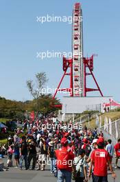 Fans and atmosphere. 13.10.2013. Formula 1 World Championship, Rd 15, Japanese Grand Prix, Suzuka, Japan, Race Day.
