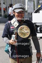 A Red Bull Racing fan. 13.10.2013. Formula 1 World Championship, Rd 15, Japanese Grand Prix, Suzuka, Japan, Race Day.