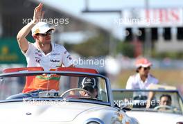 Drivers parade, Paul di Resta (GBR), Force India Formula One Team  13.10.2013. Formula 1 World Championship, Rd 15, Japanese Grand Prix, Suzuka, Japan, Race Day.