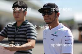 Lewis Hamilton (GBR) Mercedes AMG F1. 10.10.2013. Formula 1 World Championship, Rd 15, Japanese Grand Prix, Suzuka, Japan, Preparation Day.
