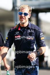Sebastian Vettel (GER) Red Bull Racing. 10.10.2013. Formula 1 World Championship, Rd 15, Japanese Grand Prix, Suzuka, Japan, Preparation Day.