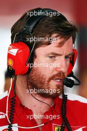 Rob Smedley (GBR) Ferrari Race Engineer. 04.10.2013. Formula 1 World Championship, Rd 14, Korean Grand Prix, Yeongam, South Korea, Practice Day.