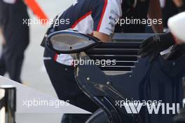 Camera on the Williams FW35 rear wing. 04.10.2013. Formula 1 World Championship, Rd 14, Korean Grand Prix, Yeongam, South Korea, Practice Day.