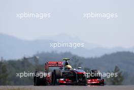 Sergio Perez (MEX), McLaren Mercedes  04.10.2013. Formula 1 World Championship, Rd 14, Korean Grand Prix, Yeongam, South Korea, Practice Day.