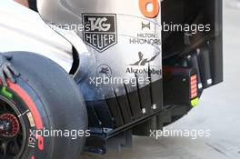 Sergio Perez (MEX) McLaren MP4-28 rear wing. 04.10.2013. Formula 1 World Championship, Rd 14, Korean Grand Prix, Yeongam, South Korea, Practice Day.