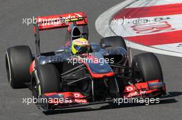 Sergio Perez (MEX) McLaren MP4-28. 04.10.2013. Formula 1 World Championship, Rd 14, Korean Grand Prix, Yeongam, South Korea, Practice Day.
