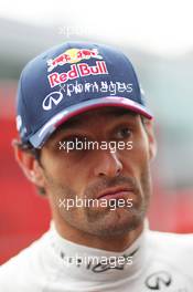 Mark Webber (AUS) Red Bull Racing on the grid. 06.10.2013. Formula 1 World Championship, Rd 14, Korean Grand Prix, Yeongam, South Korea, Race Day.