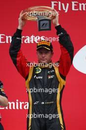2nd place Kimi Raikkonen (FIN) Lotus F1 Team. 06.10.2013. Formula 1 World Championship, Rd 14, Korean Grand Prix, Yeongam, South Korea, Race Day.
