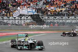 Nico Rosberg (GER) Mercedes AMG F1 W04. 06.10.2013. Formula 1 World Championship, Rd 14, Korean Grand Prix, Yeongam, South Korea, Race Day.