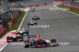 Mark Webber (AUS) Red Bull Racing RB9. 06.10.2013. Formula 1 World Championship, Rd 14, Korean Grand Prix, Yeongam, South Korea, Race Day.