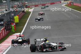 Esteban Gutierrez (MEX) Sauber C32. 06.10.2013. Formula 1 World Championship, Rd 14, Korean Grand Prix, Yeongam, South Korea, Race Day.