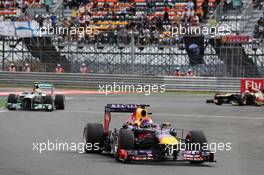 Sebastian Vettel (GER) Red Bull Racing RB9. 06.10.2013. Formula 1 World Championship, Rd 14, Korean Grand Prix, Yeongam, South Korea, Race Day.