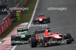 Jules Bianchi (FRA) Marussia F1 Team MR02. 06.10.2013. Formula 1 World Championship, Rd 14, Korean Grand Prix, Yeongam, South Korea, Race Day.