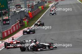 Nico Hulkenberg (GER) Sauber C32. 06.10.2013. Formula 1 World Championship, Rd 14, Korean Grand Prix, Yeongam, South Korea, Race Day.