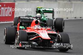 Jules Bianchi (FRA) Marussia F1 Team MR02. 06.10.2013. Formula 1 World Championship, Rd 14, Korean Grand Prix, Yeongam, South Korea, Race Day.