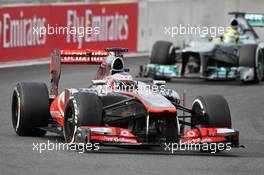 Jenson Button (GBR) McLaren MP4-28. 06.10.2013. Formula 1 World Championship, Rd 14, Korean Grand Prix, Yeongam, South Korea, Race Day.