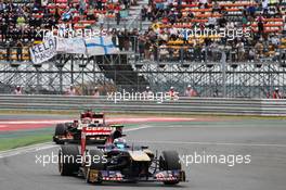 Daniel Ricciardo (AUS) Scuderia Toro Rosso STR8. 06.10.2013. Formula 1 World Championship, Rd 14, Korean Grand Prix, Yeongam, South Korea, Race Day.