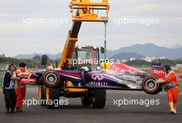 Car of Mark Webber (AUS), Red Bull Racing  06.10.2013. Formula 1 World Championship, Rd 14, Korean Grand Prix, Yeongam, South Korea, Race Day.